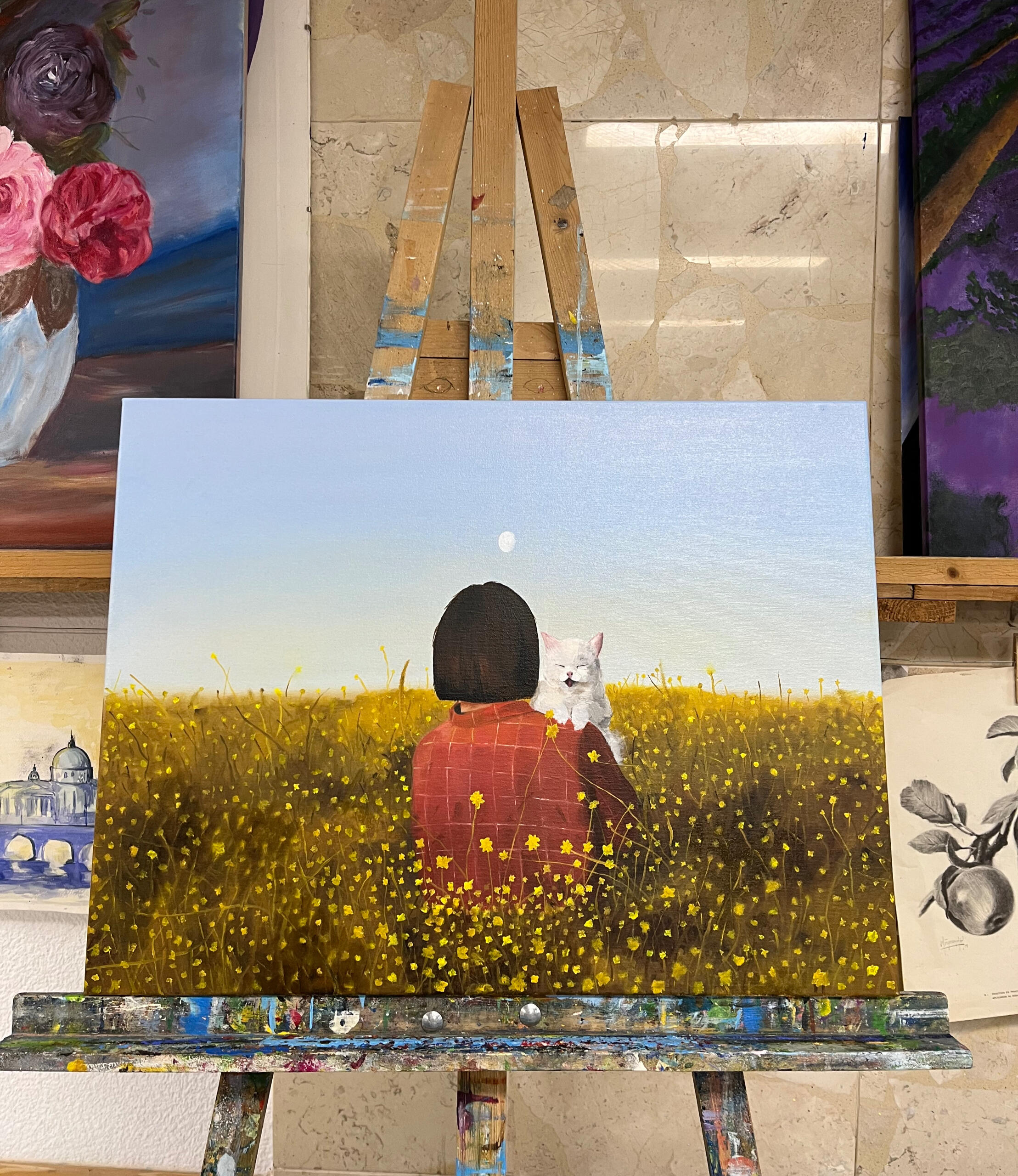 Golden Company Oil on canvas — February 2025 by Bel Sardelic